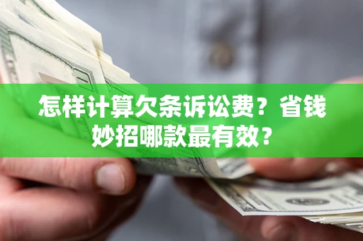 北京怎样计算欠条诉讼费？省钱妙招哪款最有效？