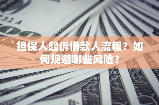北京担保人起诉借款人流程？如何规避哪些风险？